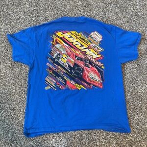 graphic racing tee blue